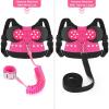 imageAccmor Toddler Leash Harness Child Harness Baby Leash  AntiLost Wrist Link Cute Kids Harness with Walking Strap Tether Belt for 15 Years Boys and Girls to Zoo or MallRose PinkGirls Rose Pink Wrist Link