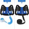imageAccmor Toddler Leash Harness Child Harness Baby Leash  AntiLost Wrist Link Cute Kids Harness with Walking Strap Tether Belt for 15 Years Boys and Girls to Zoo or MallBlueBoys Blue Wrist Link
