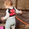 imageAccmor Toddler Leash Harness Child Harness Baby Leash  AntiLost Wrist Link Cute Kids Harness with Walking Strap Tether Belt for 15 Years Boys and Girls to Zoo or MallRedGirls Orange Wrist Link