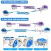 imageAccmor Toddler Leash with Key Lock 2 in 1 Upgraded Anti Lost Wrist Link 2 Packs Reflective Baby Leash with 360 Degree Rotating Connector and Adjustable Bracelet for Boys Girls Outdoor Travel 656ftDark Blue  Purple
