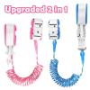 imageAccmor Toddler Leash with Key Lock 2 in 1 Upgraded Anti Lost Wrist Link 2 Packs Reflective Baby Leash with 360 Degree Rotating Connector and Adjustable Bracelet for Boys Girls Outdoor Travel 656ftDark Blue  Rose Pink