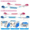 imageAccmor Toddler Leash with Key Lock 2 in 1 Upgraded Anti Lost Wrist Link 2 Packs Reflective Baby Leash with 360 Degree Rotating Connector and Adjustable Bracelet for Boys Girls Outdoor Travel 656ftDark Blue  Rose Pink