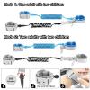 imageAccmor Toddler Leash with Key Lock 2 in 1 Upgraded Anti Lost Wrist Link 2 Packs Reflective Baby Leash with 360 Degree Rotating Connector and Adjustable Bracelet for Boys Girls Outdoor Travel 656ftBlack  Dark Blue