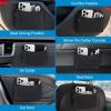 imageAccmor Universal Car Side Pocket Organizer PU Leather Car Pocket Pouch for Car Seat Door Window Console Multifunctional Car Organizer Accessories for Phone Sunglasses Keys Cards blackblack