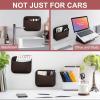 imageAccmor Universal Car Side Pocket Organizer PU Leather Car Pocket Pouch for Car Seat Door Window Console Multifunctional Car Organizer Accessories for Phone Sunglasses Keys Cards blackbrown
