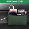 imageAccmor Universal Car Side Pocket Organizer PU Leather Car Pocket Pouch for Car Seat Door Window Console Multifunctional Car Organizer Accessories for Phone Sunglasses Keys Cards blackgreen