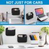 imageAccmor Universal Car Side Pocket Organizer PU Leather Car Pocket Pouch for Car Seat Door Window Console Multifunctional Car Organizer Accessories for Phone Sunglasses Keys Cards blackblack