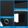 imageAccmor Universal Car Side Pocket Organizer PU Leather Car Pocket Pouch for Car Seat Door Window Console Multifunctional Car Organizer Accessories for Phone Sunglasses Keys Cards blackblack