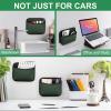 imageAccmor Universal Car Side Pocket Organizer PU Leather Car Pocket Pouch for Car Seat Door Window Console Multifunctional Car Organizer Accessories for Phone Sunglasses Keys Cards blackgreen