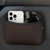 imageAccmor Universal Car Side Pocket Organizer PU Leather Car Pocket Pouch for Car Seat Door Window Console Multifunctional Car Organizer Accessories for Phone Sunglasses Keys Cards blackbrown
