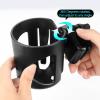 imageAccmor Universal Cup Holder Stroller Cup Holder 360 Rotatable Large Caliber Designed Bottle Holder for Stroller Bike Wheelchair Walker Scooter BlackBlack