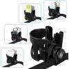 imageAccmor Universal Cup Holder Stroller Cup Holder 360 Rotatable Large Caliber Designed Bottle Holder for Stroller Bike Wheelchair Walker Scooter BlackBlackPhone HolderHook Set