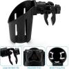 imageAccmor Universal Cup Holder Stroller Cup Holder 360 Rotatable Large Caliber Designed Bottle Holder for Stroller Bike Wheelchair Walker Scooter BlackBlack4inch Large Clamp