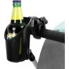 imageAccmor Universal Cup Holder Stroller Cup Holder 360 Rotatable Large Caliber Designed Bottle Holder for Stroller Bike Wheelchair Walker Scooter BlackBlack4inch Large Clamp