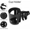 imageAccmor Universal Cup Holder Stroller Cup Holder 360 Rotatable Large Caliber Designed Bottle Holder for Stroller Bike Wheelchair Walker Scooter BlackBlack2pc