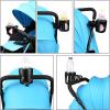 imageAccmor Universal Cup Holder Stroller Cup Holder 360 Rotatable Large Caliber Designed Bottle Holder for Stroller Bike Wheelchair Walker Scooter BlackBlack2pc
