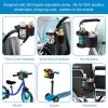 imageAccmor Universal Cup Holder Stroller Cup Holder 360 Rotatable Large Caliber Designed Bottle Holder for Stroller Bike Wheelchair Walker Scooter BlackExpandable Snack Holder