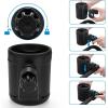 imageAccmor Universal Cup Holder Stroller Cup Holder 360 Rotatable Large Caliber Designed Bottle Holder for Stroller Bike Wheelchair Walker Scooter BlackExpandable Snack Holder