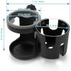 imageAccmor Universal Cup Holder Stroller Cup Holder 360 Rotatable Large Caliber Designed Bottle Holder for Stroller Bike Wheelchair Walker Scooter BlackExpandable Cup Holder