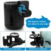 imageAccmor Universal Cup Holder Stroller Cup Holder 360 Rotatable Large Caliber Designed Bottle Holder for Stroller Bike Wheelchair Walker Scooter BlackExpandable Cup Holder