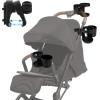 imageAccmor Universal Cup Holder Stroller Cup Holder 360 Rotatable Large Caliber Designed Bottle Holder for Stroller Bike Wheelchair Walker Scooter BlackExpandable Snack Holder