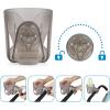 imageAccmor Universal Cup Holder Stroller Cup Holder 360 Rotatable Large Caliber Designed Bottle Holder for Stroller Bike Wheelchair Walker Scooter BlackTransparent Grey