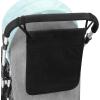 imageAccmor Universal Stroller Organizer Mesh Bag Fits for Uppababy Nuna Britax Doona Strollers NonSlip Adjustable Stroller Mesh Cargo Net Storage Caddy AccessoriesBlack