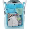 imageAccmor Universal Stroller Organizer Mesh Bag Fits for Uppababy Nuna Britax Doona Strollers NonSlip Adjustable Stroller Mesh Cargo Net Storage Caddy AccessoriesBlue
