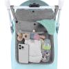 imageAccmor Universal Stroller Organizer Mesh Bag Fits for Uppababy Nuna Britax Doona Strollers NonSlip Adjustable Stroller Mesh Cargo Net Storage Caddy AccessoriesGrey