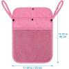 imageAccmor Universal Stroller Organizer Mesh Bag Fits for Uppababy Nuna Britax Doona Strollers NonSlip Adjustable Stroller Mesh Cargo Net Storage Caddy AccessoriesPink