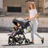 imageAccmor Universal Stroller Organizer Side Sling Stroller Organizer Mesh Cargo Net Stroller Storage Caddy Stroller Bag Accessories Fits for Uppababy Nuna Baby Jogger Britax Doona StrollersStyle BBlack