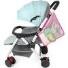 imageAccmor Universal Stroller Organizer Side Sling Stroller Organizer Mesh Cargo Net Stroller Storage Caddy Stroller Bag Accessories Fits for Uppababy Nuna Baby Jogger Britax Doona StrollersStyle BPink