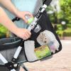 imageAccmor Universal Stroller Organizer Side Sling Stroller Organizer Mesh Cargo Net Stroller Storage Caddy Stroller Bag Accessories Fits for Uppababy Nuna Baby Jogger Britax Doona StrollersStyle BBlack