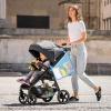 imageAccmor Universal Stroller Organizer Side Sling Stroller Organizer Mesh Cargo Net Stroller Storage Caddy Stroller Bag Accessories Fits for Uppababy Nuna Baby Jogger Britax Doona StrollersStyle BBlue