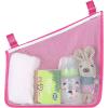 imageAccmor Universal Stroller Organizer Side Sling Stroller Organizer Mesh Cargo Net Stroller Storage Caddy Stroller Bag Accessories Fits for Uppababy Nuna Baby Jogger Britax Doona StrollersStyle BPink