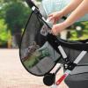 imageAccmor Universal Stroller Organizer Side Sling Stroller Organizer Mesh Cargo Net Stroller Storage Caddy Stroller Bag Accessories Fits for Uppababy Nuna Baby Jogger Britax Doona StrollersStyle ABlack2pc