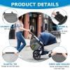 imageAccmor Universal Stroller Organizer Side Sling Stroller Organizer Mesh Cargo Net Stroller Storage Caddy Stroller Bag Accessories Fits for Uppababy Nuna Baby Jogger Britax Doona StrollersStyle ABlack2pc