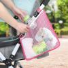 imageAccmor Universal Stroller Organizer Side Sling Stroller Organizer Mesh Cargo Net Stroller Storage Caddy Stroller Bag Accessories Fits for Uppababy Nuna Baby Jogger Britax Doona StrollersStyle BPink