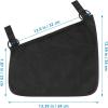 imageAccmor Universal Stroller Organizer Side Sling Stroller Organizer Mesh Cargo Net Stroller Storage Caddy Stroller Bag Accessories Fits for Uppababy Nuna Baby Jogger Britax Doona StrollersStyle BBlack