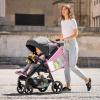 imageAccmor Universal Stroller Organizer Side Sling Stroller Organizer Mesh Cargo Net Stroller Storage Caddy Stroller Bag Accessories Fits for Uppababy Nuna Baby Jogger Britax Doona StrollersStyle BPink