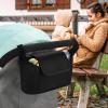 imageAccmor Universal Stroller Organizer Stroller Bag Caddy Organizer Stroller Organizer Accessories for Uppababy Baby Jogger Nuna Doona Britax StrollersBlack
