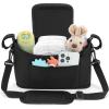 imageAccmor Universal Stroller Organizer Stroller Bag Caddy Organizer Stroller Organizer Accessories for Uppababy Baby Jogger Nuna Doona Britax StrollersBlack