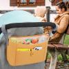 imageAccmor Universal Stroller Organizer Stroller Bag Stroller Caddy Organizer Stroller Accessories Fits for Uppababy Baby Jogger Nuna Doona Britax Strollers BlackBrown