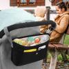 imageAccmor Universal Stroller Organizer Stroller Bag Stroller Caddy Organizer Stroller Accessories Fits for Uppababy Baby Jogger Nuna Doona Britax Strollers BlackBlack