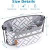 imageAccmor Universal Stroller Organizer with Detachable Phone Bag Stroller Bag Caddy Organizer Stroller Accessories for Uppababy Baby Jogger Nuna Doona Britax StrollersCheck