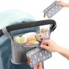 imageAccmor Universal Stroller Organizer with Detachable Phone Bag Stroller Bag Caddy Organizer Stroller Accessories for Uppababy Baby Jogger Nuna Doona Britax StrollersArrow