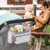 imageAccmor Universal Stroller Organizer with Detachable Phone Bag Stroller Bag Caddy Organizer Stroller Accessories for Uppababy Baby Jogger Nuna Doona Britax StrollersCheck