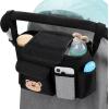 imageAccmor Universal Stroller Organizer with Detachable Phone Bag Stroller Bag Caddy Organizer Stroller Accessories for Uppababy Baby Jogger Nuna Doona Britax StrollersWith Shoulder StrapBear