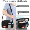 imageAccmor Universal Stroller Organizer with Detachable Phone Bag Stroller Bag Caddy Organizer Stroller Accessories for Uppababy Baby Jogger Nuna Doona Britax StrollersWith Shoulder StrapMonkey