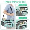 imageAccmor Universal Stroller Organizer with Insulated Cup Holder Detachable Phone Bag and Shoulder StrapStroller Bag Caddy Organizer Fits for Uppababy Baby Jogger Britax StrollersSloth